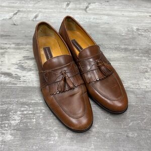 Johnston & Murphy Tan Brown Kiltie Tassel Loafers 10.5 M